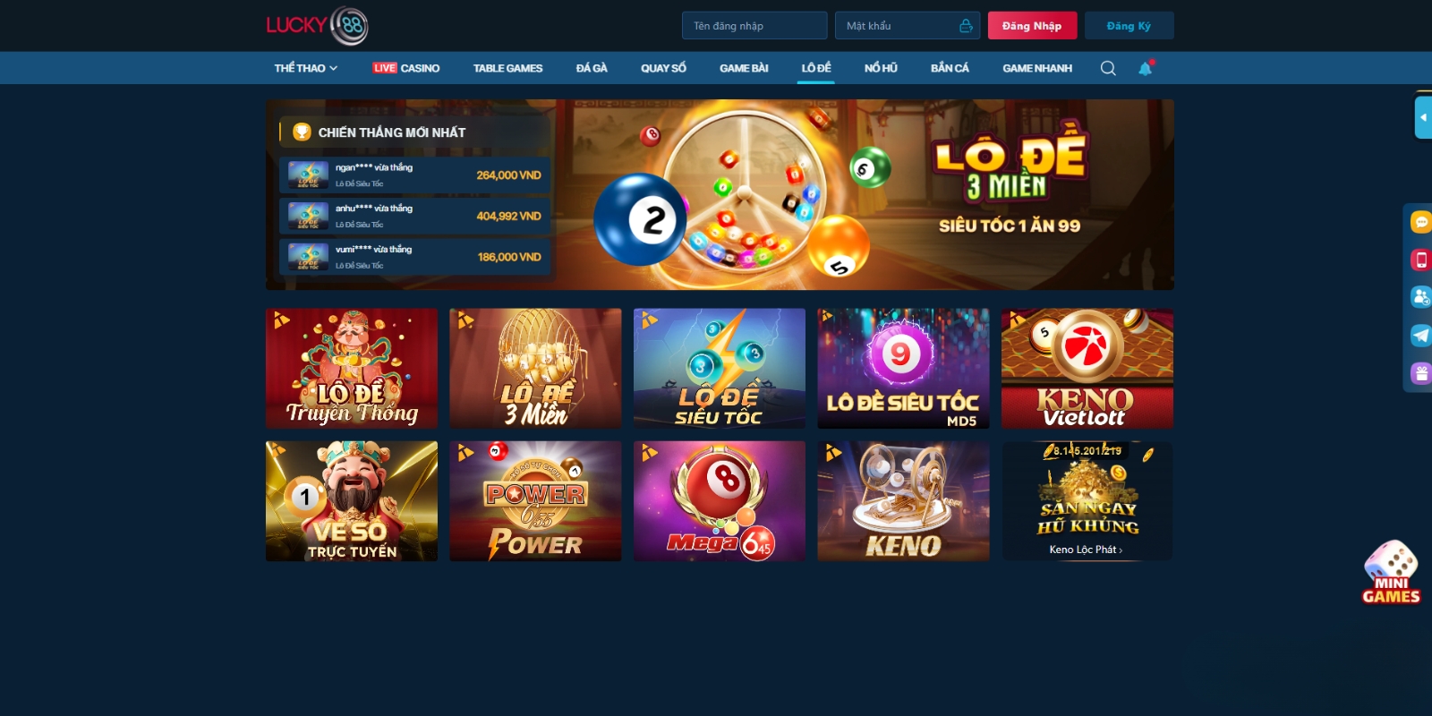 Sản phẩm lô đề online tại Lucky88 được đông đảo người chơi lựa chọn Sản phẩm lô đề online tại Lucky88 được đông đảo người chơi lựa chọn